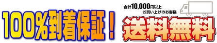 100%到着保証! ご注文1万円以上送料無料